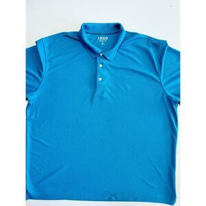 Izod Golf Mens polo 2xl Short‎ Sleeve Teal